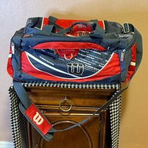 Wilson Red and Black Athletic Bag